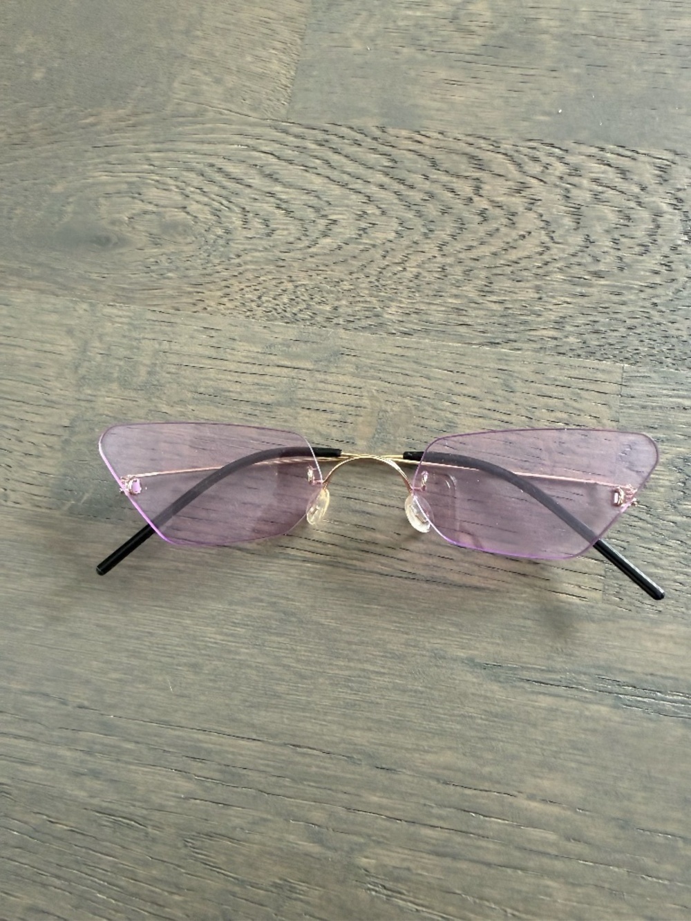 Purple Rimless Costume Sunglasses Western University HOCO Halloween Costume